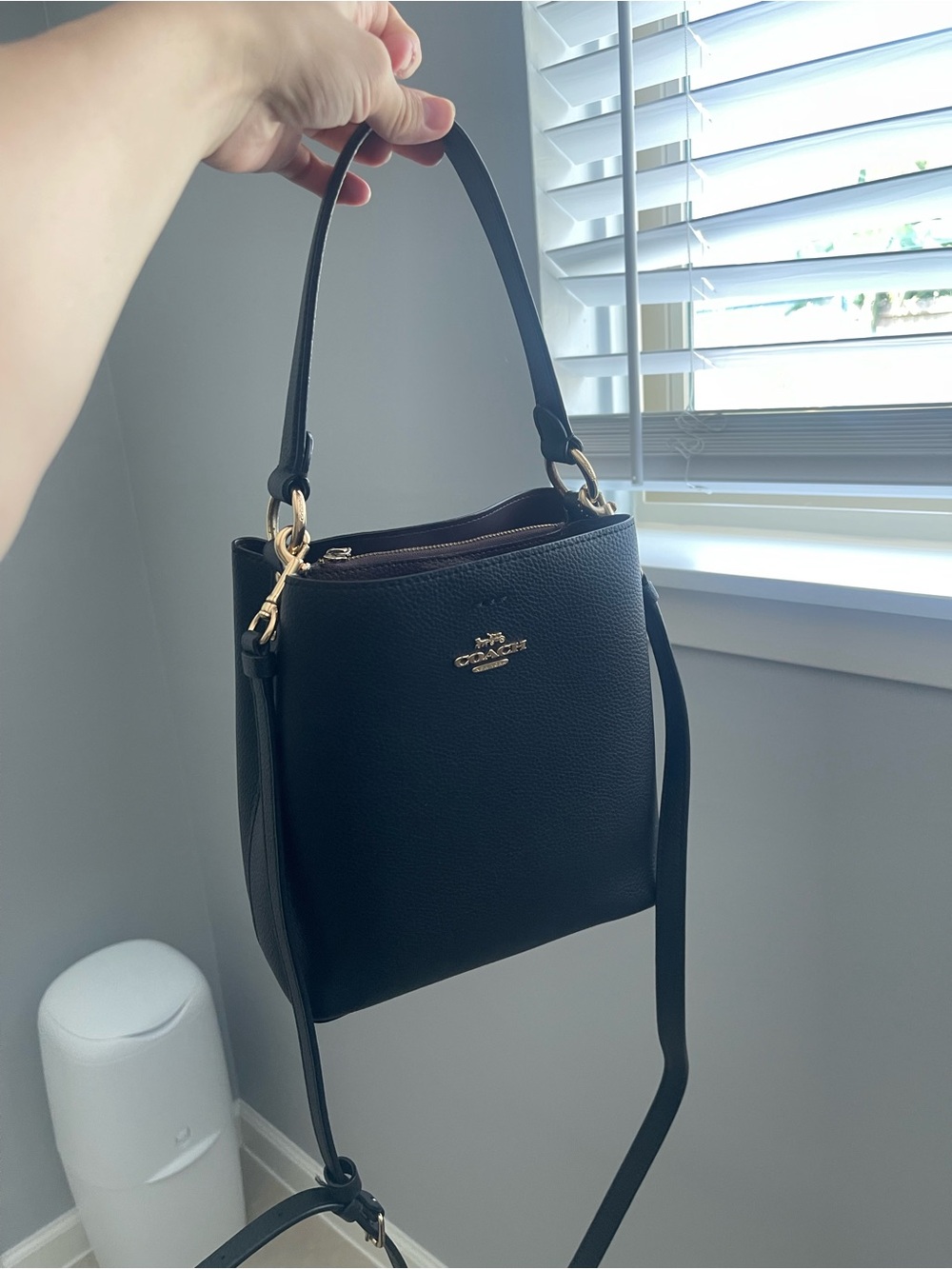 Coach black bucket bag leather - Picture 2 of 5